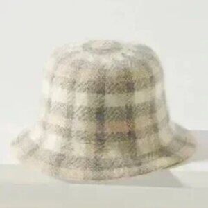 Anthropologie San Diego Hat Company Plaid Bucket Hat - 50% Wool